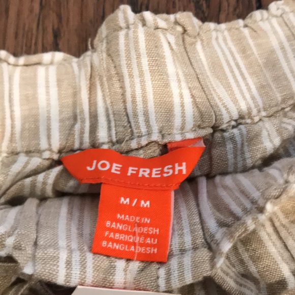 3 for $35! Tan and white brand new Joe Fresh tie shorts - Picture 4 of 5